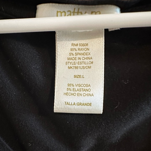 Matty M Short Sleeve Top Large - Picture 3 of 6